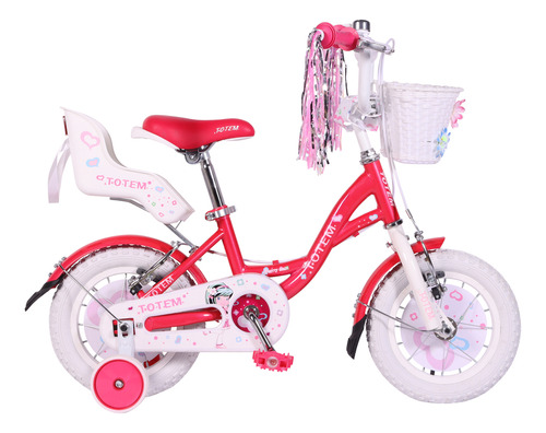 Bicicleta Totem Niña Aro 12 Pretty Girl Color Fucsia