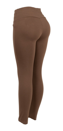 Imagen 3 de 6 de Pantalon De Vestir Entallado, Grueso, Tiro Alto, Leggin.