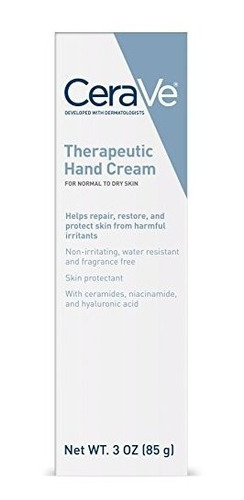 Cerave Therapeutic Hand Cream 3 Oz Con Acido Hialuronico Y C