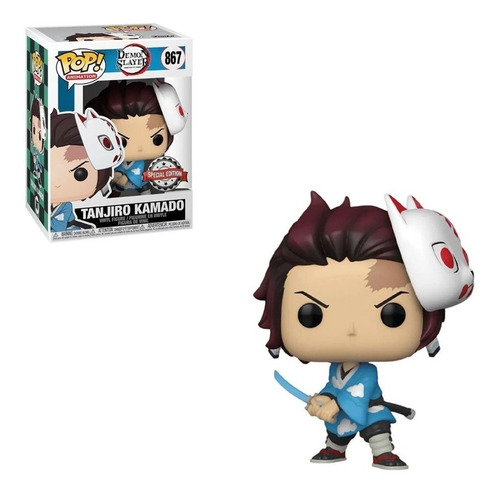 Funko Pop Tanjiro Kamado com máscara 867 (edição especial)