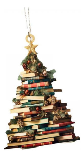 6 Adorno Colgante Navideño Genérico Para Espejo Libro