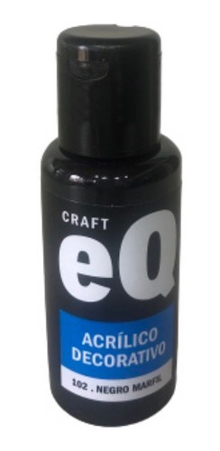 Acrílico Decorativo Eq Arte Craft 50cc Negro Marfil  102