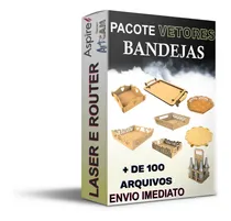Comprar Vetores +100 Bandejas Para Corte Mdf Cdr Dxf