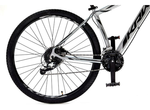 Bicicleta Aro29 Krw Alumínio Shimano 24v Freio Hidráulico S5 Cor Prata/preto