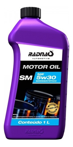 Oleo Lubrificante De Motor 05w30 Semissintético Radmo0112
