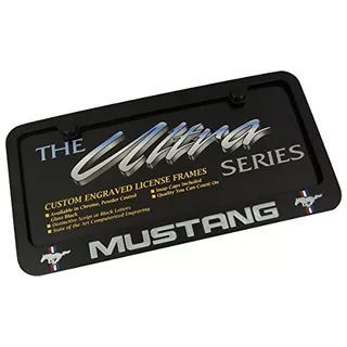 Mustang Black License Plate Frame