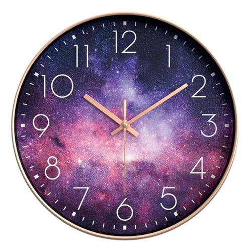 Reloj De Pared Silencioso De 10 Pulgadas De Cielo Estrellado