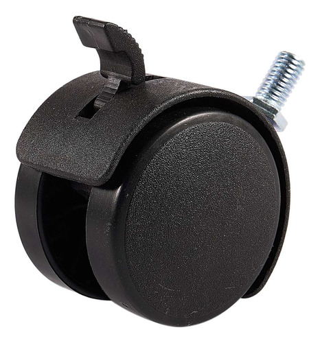 4 Ruedas Giratorias Con Cierre Para Muebles, 8 Mm, Vástago D