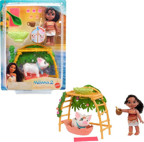 Moana 2 Set De Juego Muñeca Simea Y Pua Jbt36 Mattel