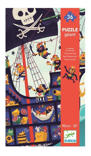 Puzzle  Djeco Gigante El Barco Pirata / Matekid`s