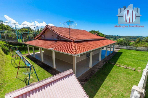 Imagem 4 de 28 de Ótima Chácara Com 2 Dormitórios, Piscina, Pomar, Salão De Jogos, Bem Localizada, À Venda, 1500 M² Por R$ 450.000 - Zona Rural - Pinhalzinho/sp - Ch1032