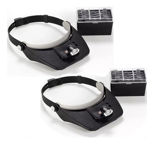 Pack 2 Lentes Lupa Vicera Luz Led - Lupa Lampara Lupa Luz - 