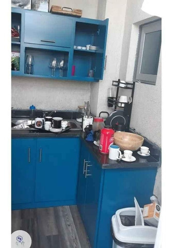 Cocina En Hidrofugo , Color Azul 