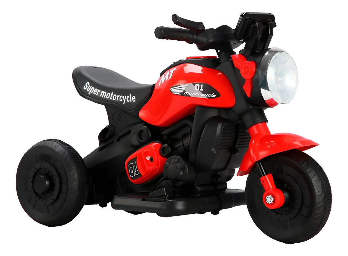 Moto Elétrica Infantil First Custom Zippy Toys Cor Vermelho