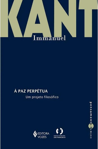 Libro Paz Perpetua A De Kant Immanuel Vozes