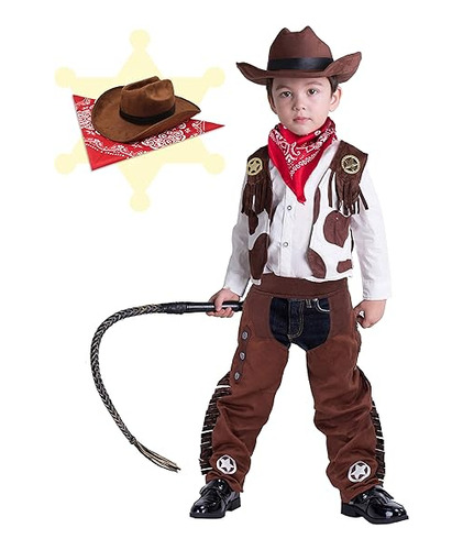 Spooktacular Creations Disfraz Vaquero Lujo Para Niños Hallo