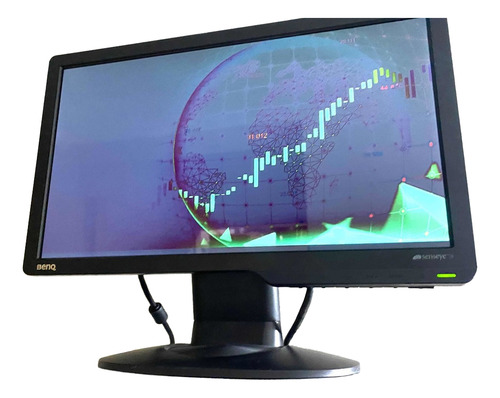 Monitor Benq Led 16 Pulgadas Vga + Cables Wide º2 Gta 1 Año Negro (Reacondicionado)