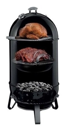Defumador Grande Em Aço Esmaltado Smokey Mountain Weber