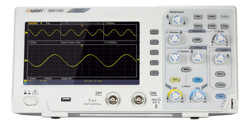 Osciloscopio Digital Owon Sds1102, 2 Canales, 100 Mhz