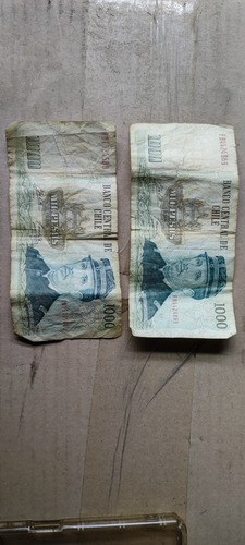 Billetes Antiguos De 1000 Pesos Son Del Año 1994 Y 1995  