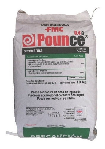 Pounce Fmc 10kg Insecticida Control Gusanos