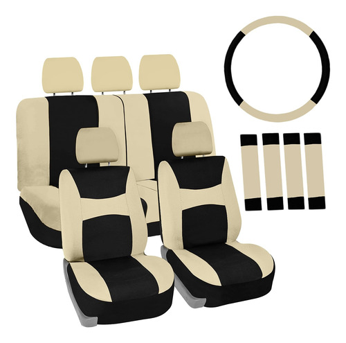 Combo Juego De Fundas Para Asiento Con Funda Para Volante Y 