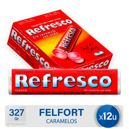 Refresco Caramelos Felfort Clasico Caja X12 Unidades