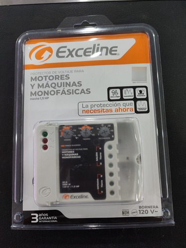 Protector De Voltaje Exceline Motores Monofasicos 110v