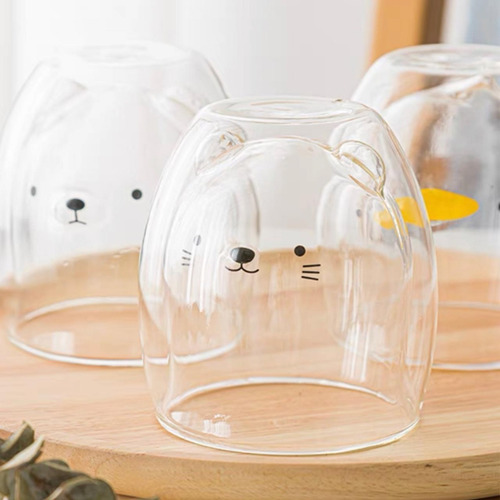 Imagen 3 de 4 de Vaso Doble Vidrio - Gatito