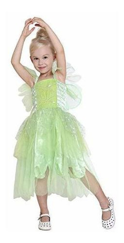 Girls Tinkerbell Fairy Tooth Fairy Costume Elf Wing Cosplay 