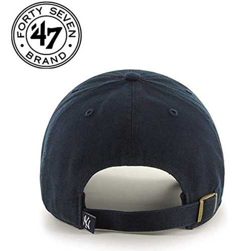 Mlb New York Yankees 47 Marca Navy Logo Básico Limpiar Casa 