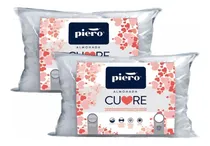 Comprar Piero Par de 2 Almohadas Cuore 70X50 Fibra Y Espuma