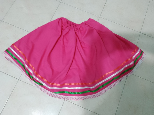 Pollera Fuxia Tarantela Niña 