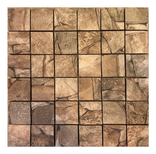 Malla Piedra Ribassos Nature 30x30 Revestimiento Decorativo