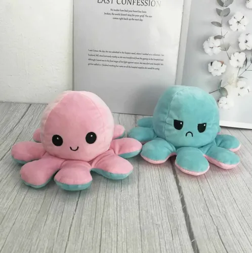 Pulpo Reversible Rosado Celeste Excelente Calidad Cuotas sin