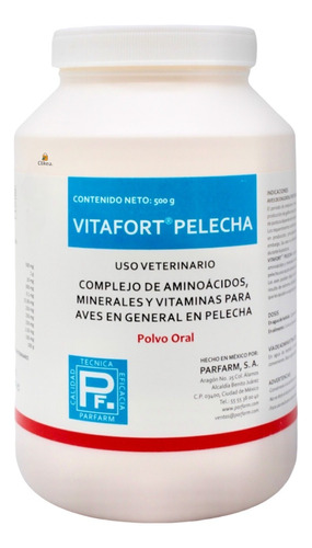 Vitafort Pelecha 500grs & Polvo Oral Parfarm Aves