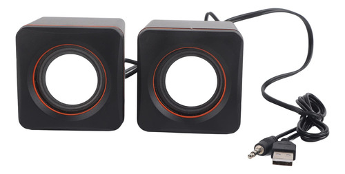 Altavoz De Escritorio Usb Estéreo Para Computadora De 3.5mm