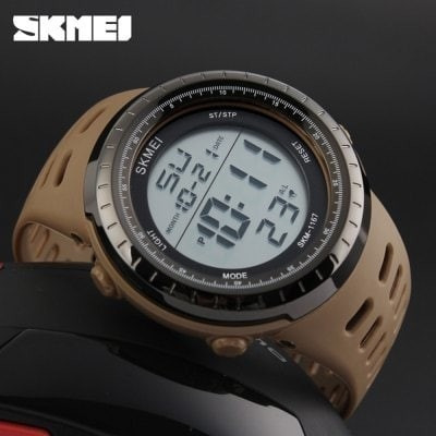 Relógio Masculino Digital Militar Airsoft Skmei 1167 Caqui