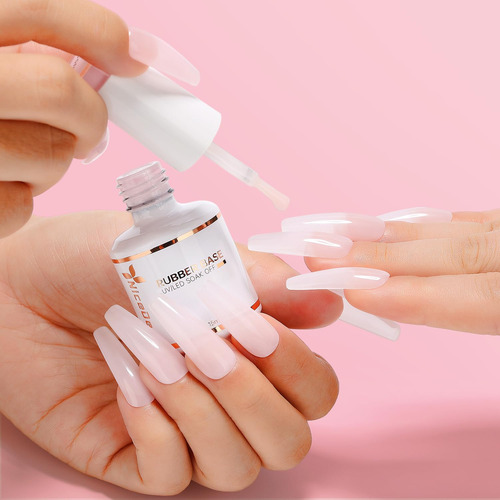Esmalte De Uñas De Gel Con Base De Goma Transparente Libre D