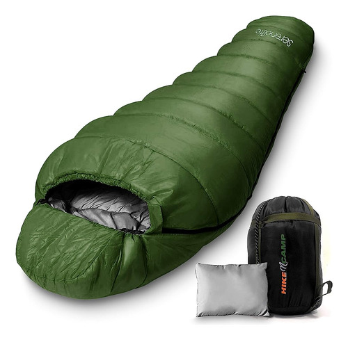 Serenelife Backpacking Sleeping Bag Camping Gear - Mummy Sle