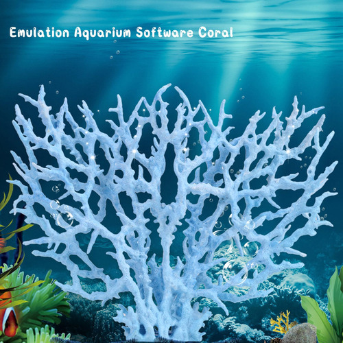 Adorno Planta Coral Artificial Acuario Pecera Subacuática L
