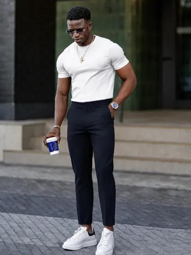 Calça Alfaiataria Masculina Slim Fit Elastano