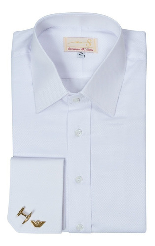 Camisa  Punho Duplo Gola Francesa - (ref- A 084)