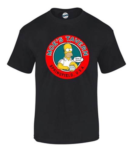 Camiseta Homero Tavern Hombre 100%algodon