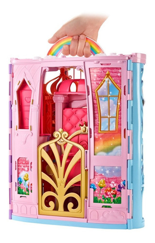Barbie Casa Castillo De Reino Arcoiris Dreamtopia + Muñeca