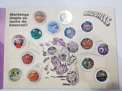 Imagen 9 de 10 de Antiguo Álbumes Figuritas Mad Balls Cromy Completo Mag 58823