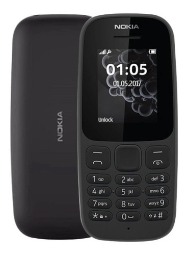 Celular Nokia 105 Rm1034 Dual Tela 1.8 Rádio Fm  Preto