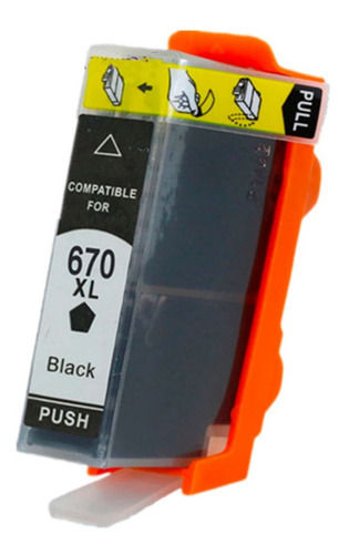 Imagen 5 de 5 de Tinta Hp 670 670xl Impresora 3525 4615 4620 4625 5525 6526