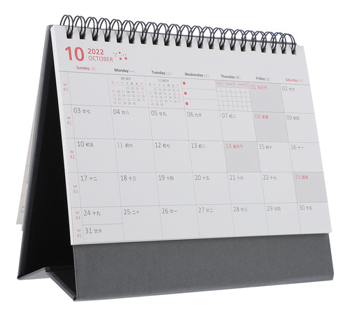 Calendario De Escritorio Blanco Flip Monthly Calendar 2022