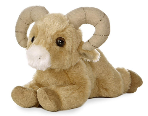 Peluche Aurora Mini Flopsie Big Horn Sheep Carnero Cabra Color Beige